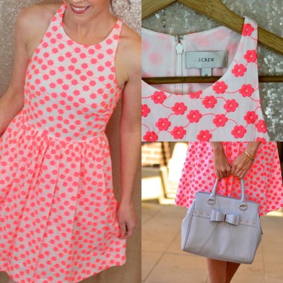 J. Crew Dresses & Skirts - Final! J. Crew Embroidered Racerback Floral Dress